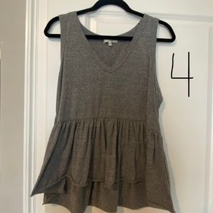 urban outfitters grey flowy tank